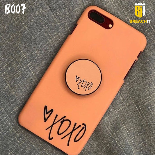 B007 Orange Love Mobile Case with Popsocket - BREACHIT