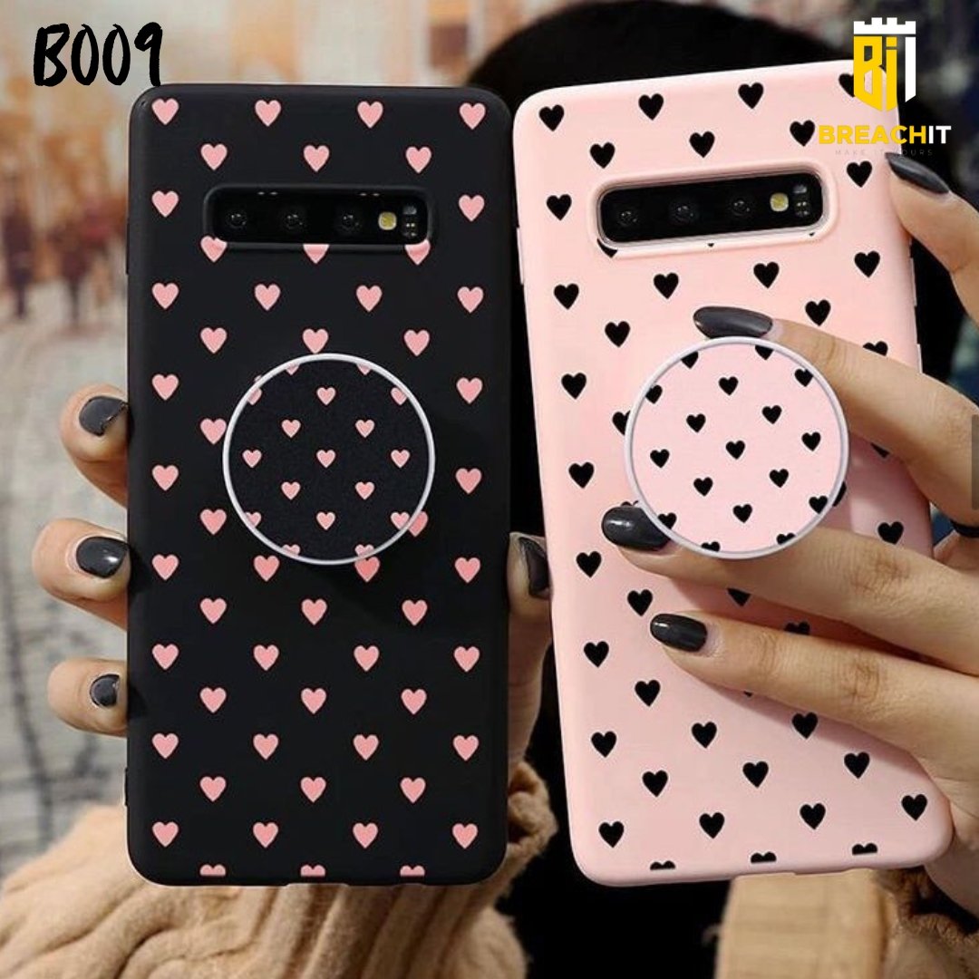B009 Hearts Love Mobile Case with Popsocket - BREACHIT