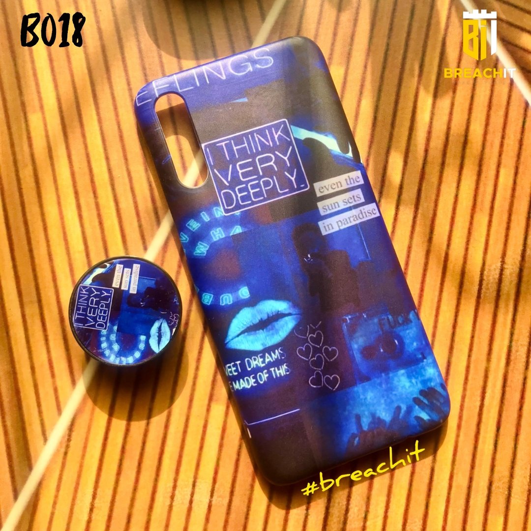 B018 Aesthetic Collage Mobile Case with Popsocket - BREACHIT