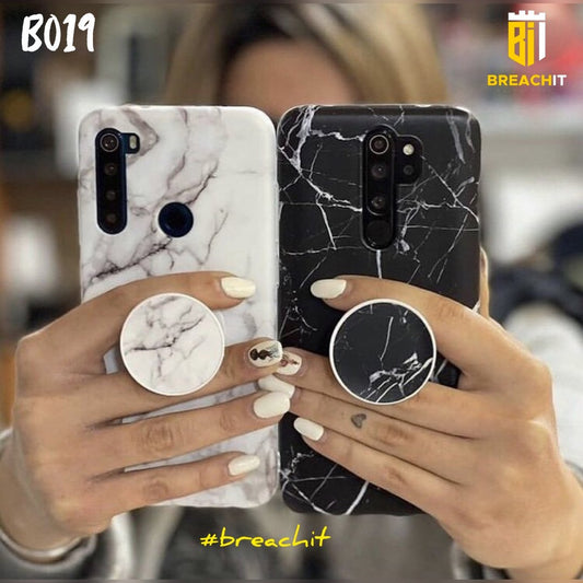 B019 Marble Mobile Case with Popsocket - BREACHIT