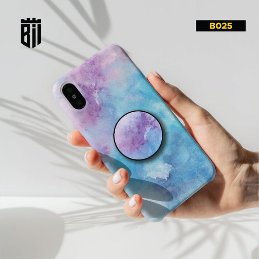 B025 Colorful Texture Mobile Case with Popsocket - BREACHIT