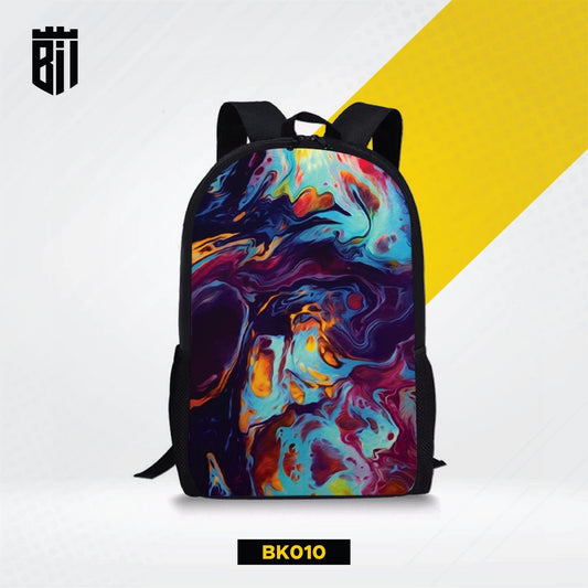 BK010 Colorful Abstract Backpack - BREACHIT