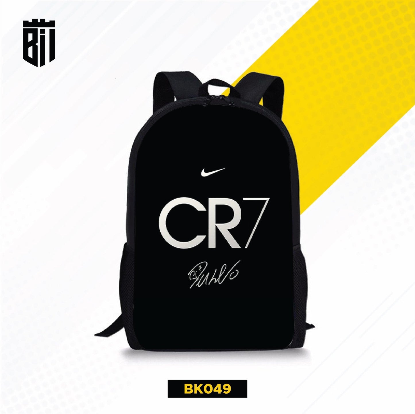BK049 Black CR7 Backpack - BREACHIT