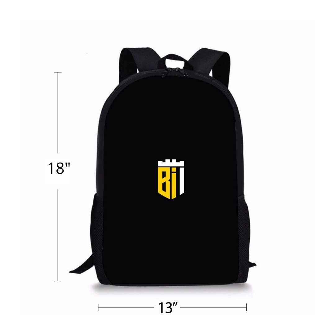 BK052 Black and Yellow Backpack - BREACHIT