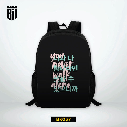BK067 Never Walk Alone Backpack - BREACHIT