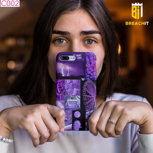 Purple Customized Mobile Case Cover