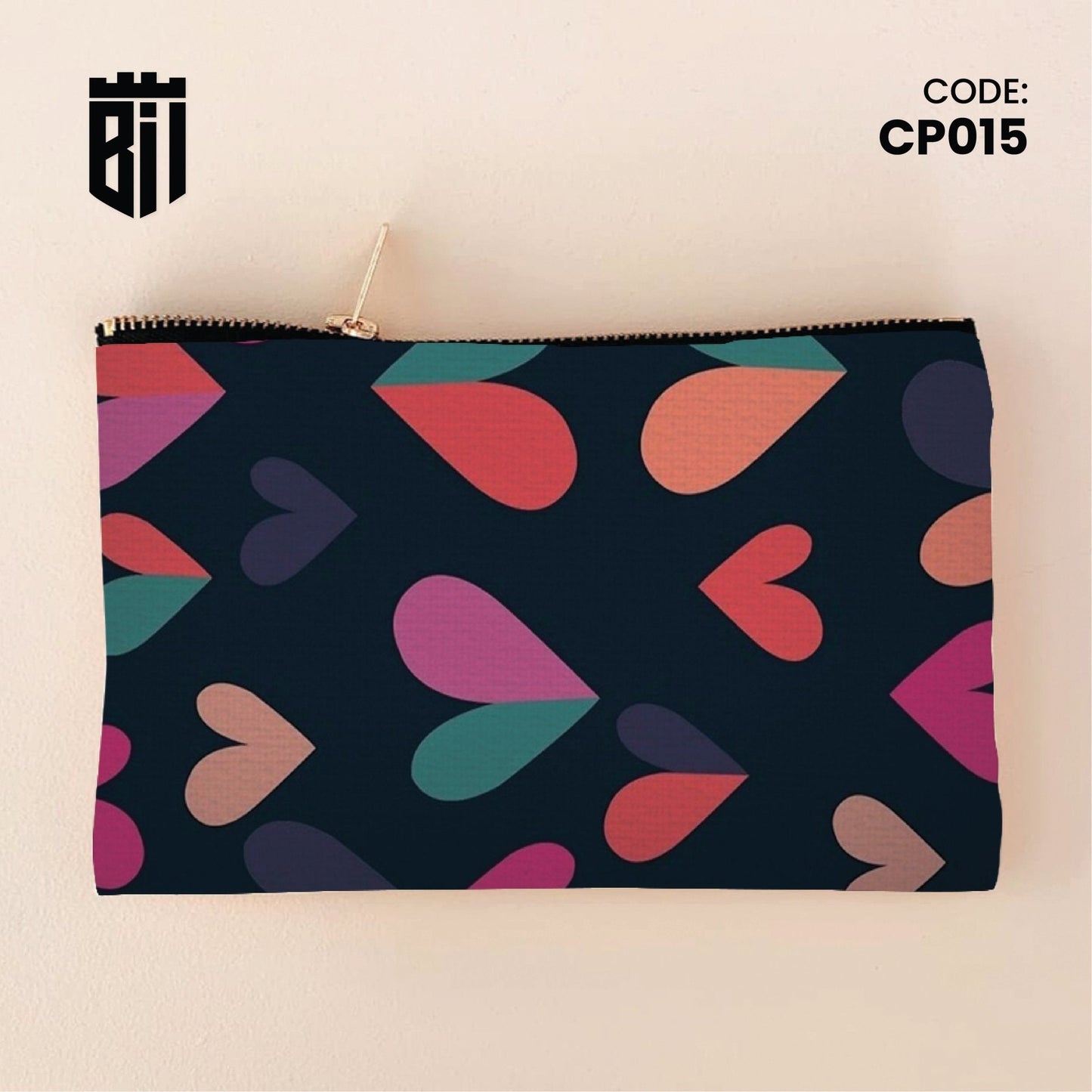 CP015 - Hearts Customized Pouch - BREACHIT