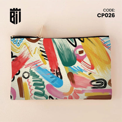 CP026 - Brush Stroke Pattern Customized Pouch - BREACHIT