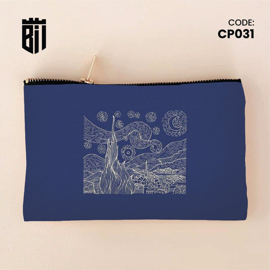 CP031 - Blue Starry Night Customized Pouch - BREACHIT