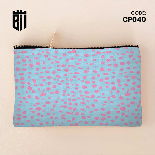 CP040 - Blue Pattern Customized Pouch - BREACHIT