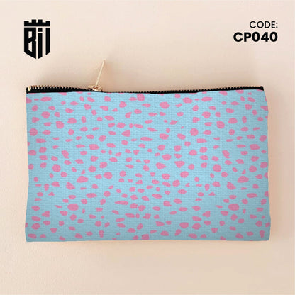 CP040 - Blue Pattern Customized Pouch - BREACHIT