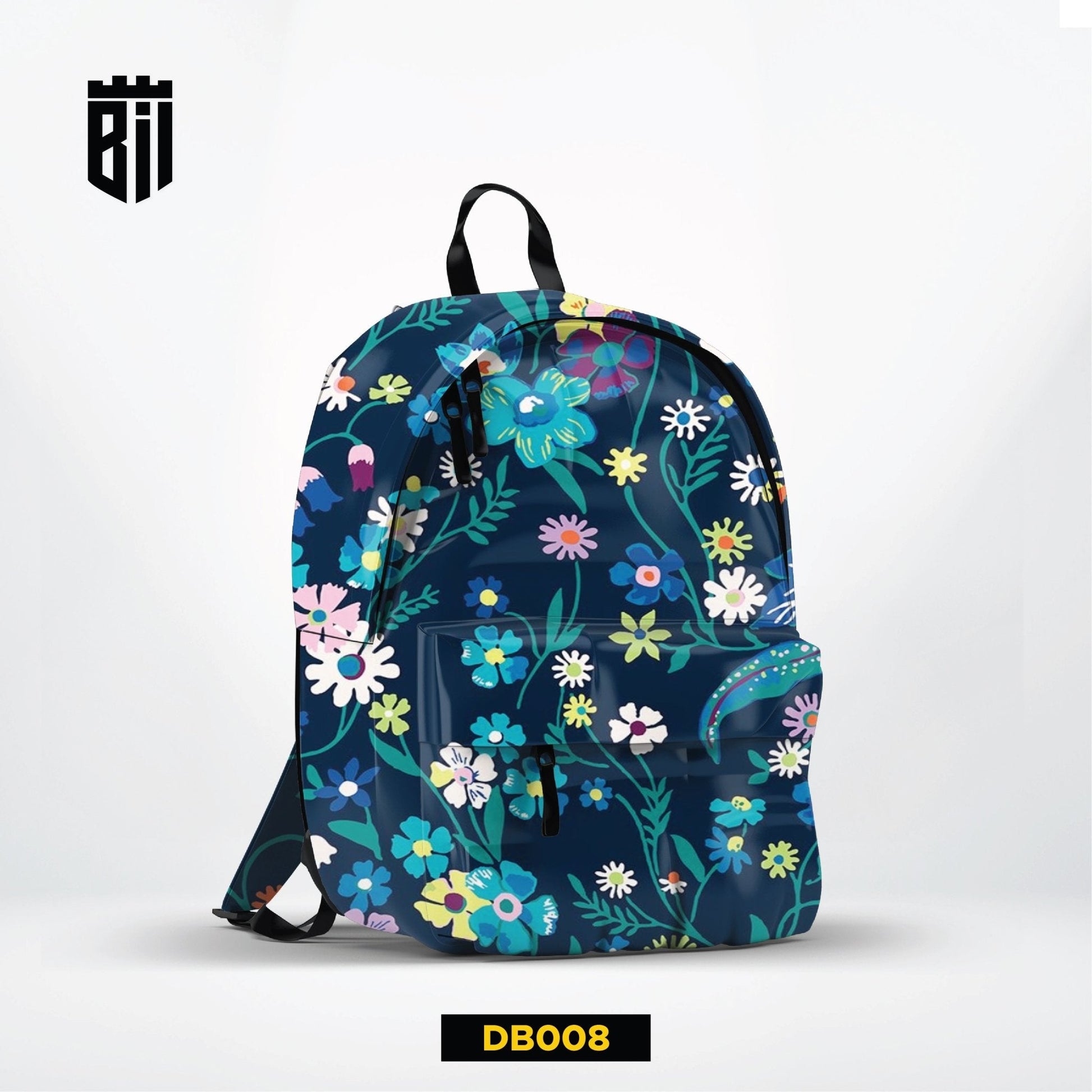 Allover printed girls backpack school bag
