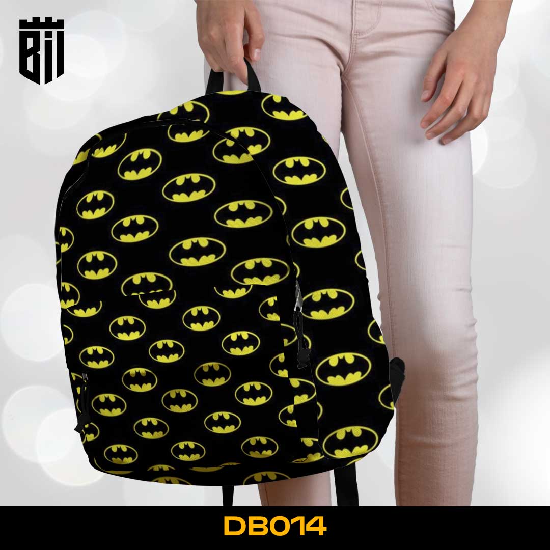 DB014 Batman Allover Printed Backpack - BREACHIT