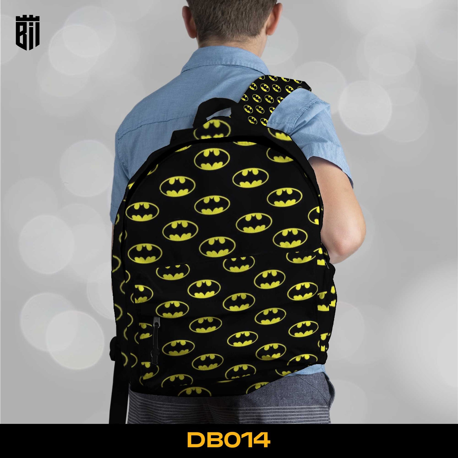 DB014 Batman Allover Printed Backpack - BREACHIT