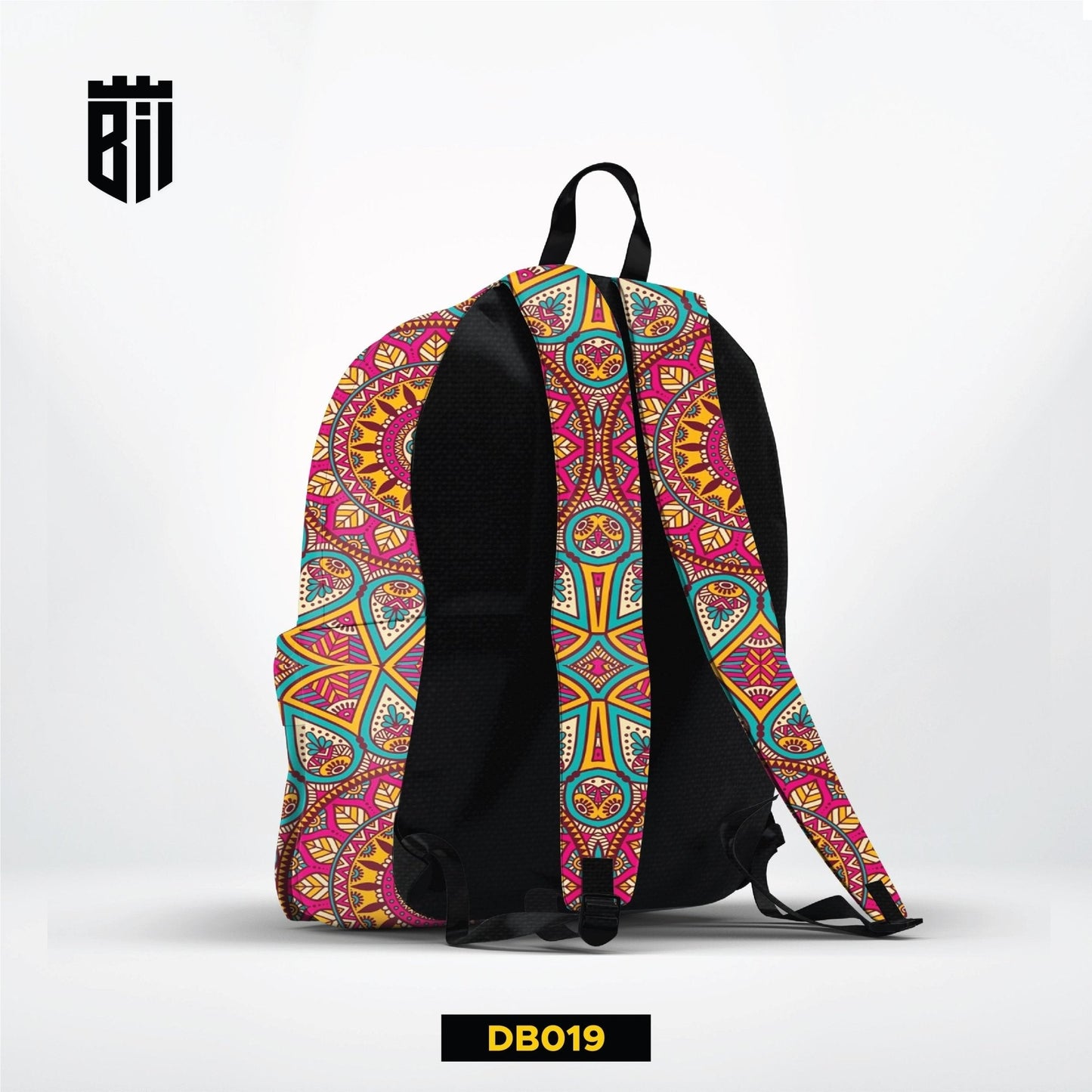 DB019 Colorful Mandala Camouflage Allover Printed Backpack - BREACHIT