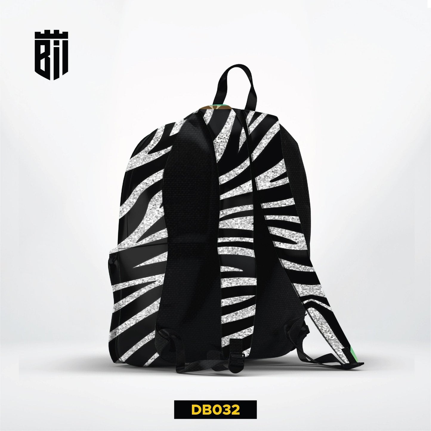 DB032 Zebra Pattern Allover Printed Backpack - BREACHIT