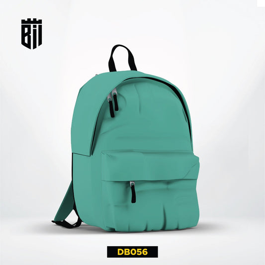 DB056 Green Allover Printed Backpack - BREACHIT