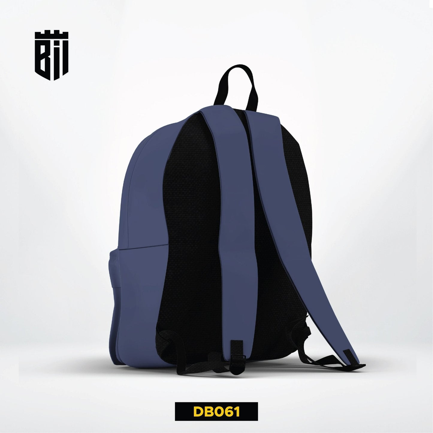 DB061 Navy Blue Allover Printed Backpack - BREACHIT