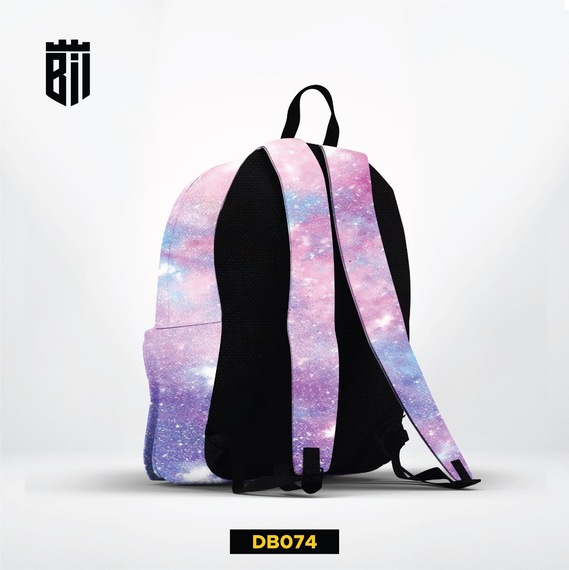 DB074 Pastel Galaxy BTS Allover Printed Backpack - BREACHIT