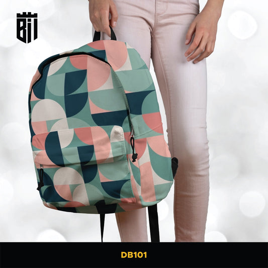 DB101 Modern Abstract Allover Printed Backpack - BREACHIT