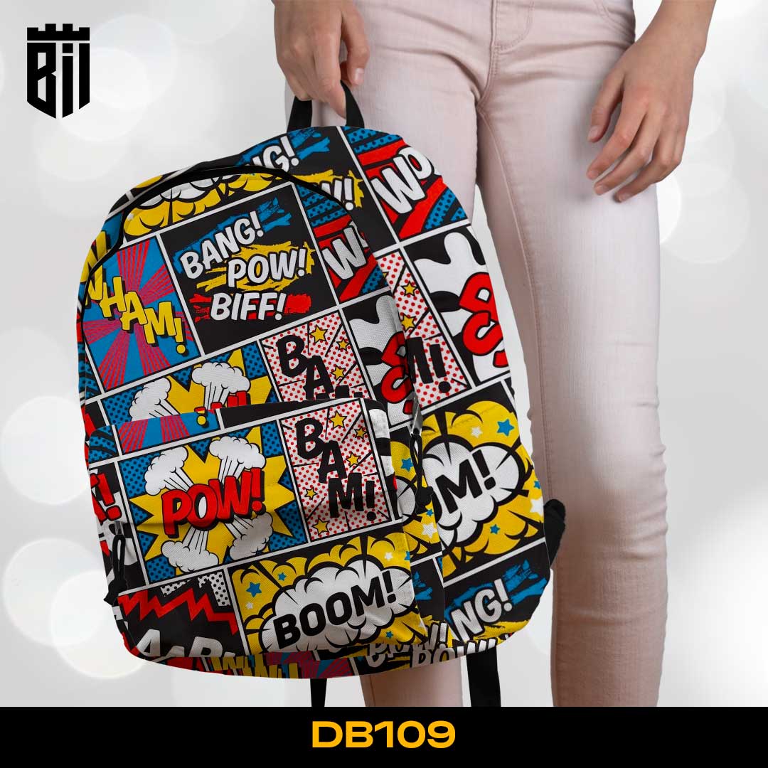 DB109 Comics Allover Printed Backpack - BREACHIT