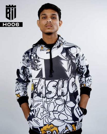 H006 Galactic Glow Unisex All Over Print Hoodie - BREACHIT