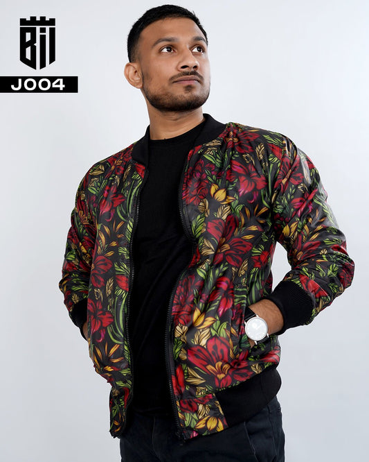 J004 Vogue Wave Unisex All Over Printed Bomber Jacket - BREACHIT