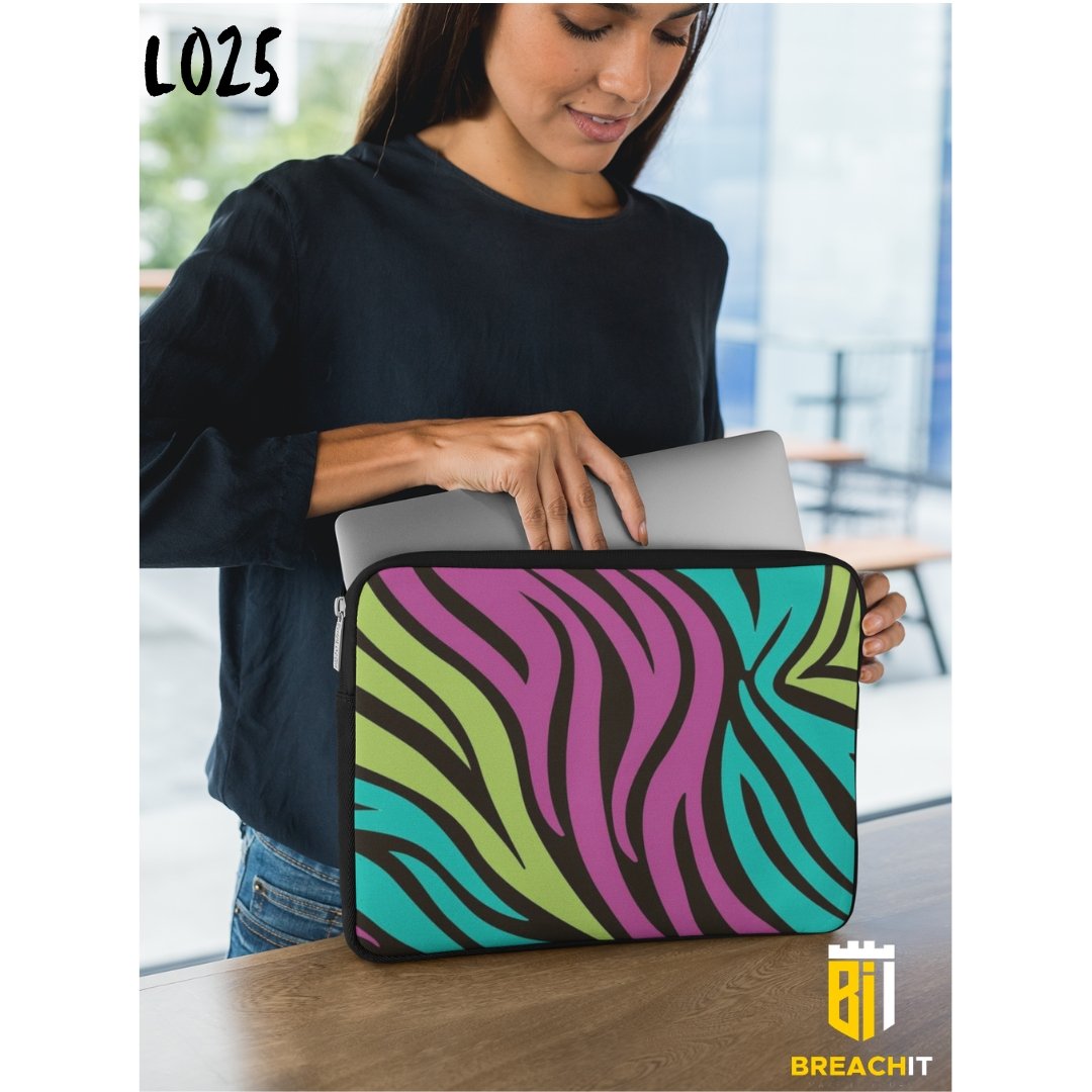 L025 Abstract Colorful Laptop Sleeve - BREACHIT