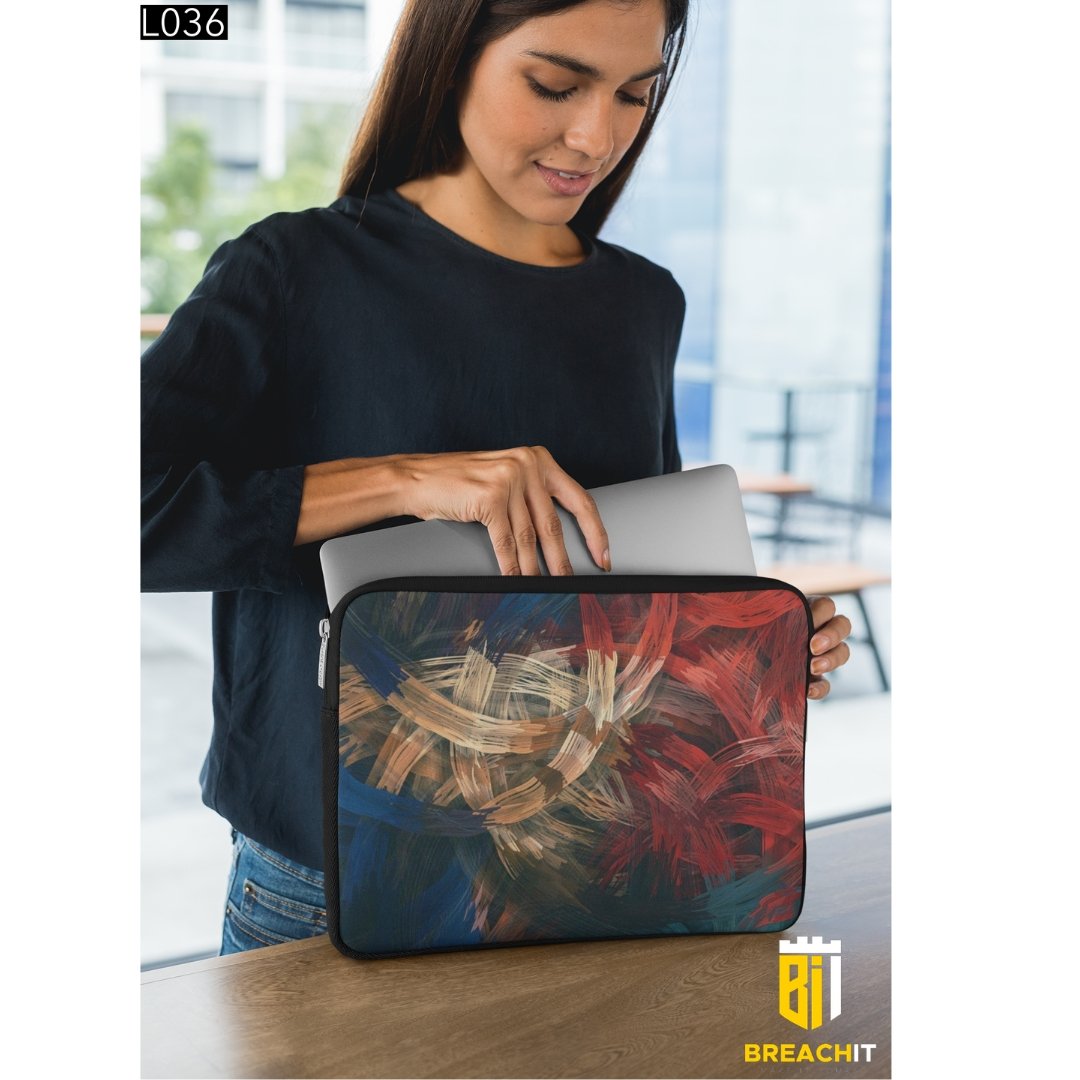 L036 Abstract Laptop Sleeve - BREACHIT