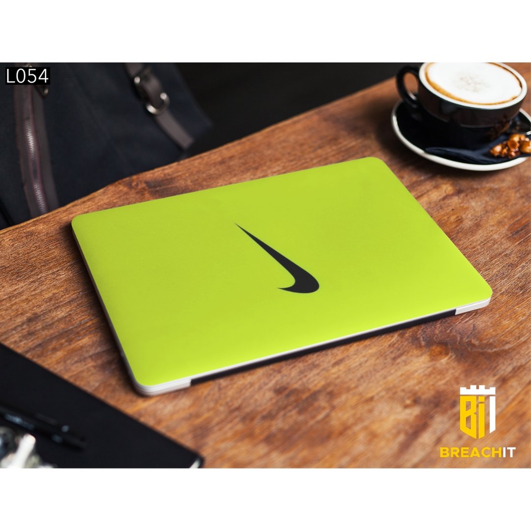 L054 Neon Yellow Laptop Skin - BREACHIT