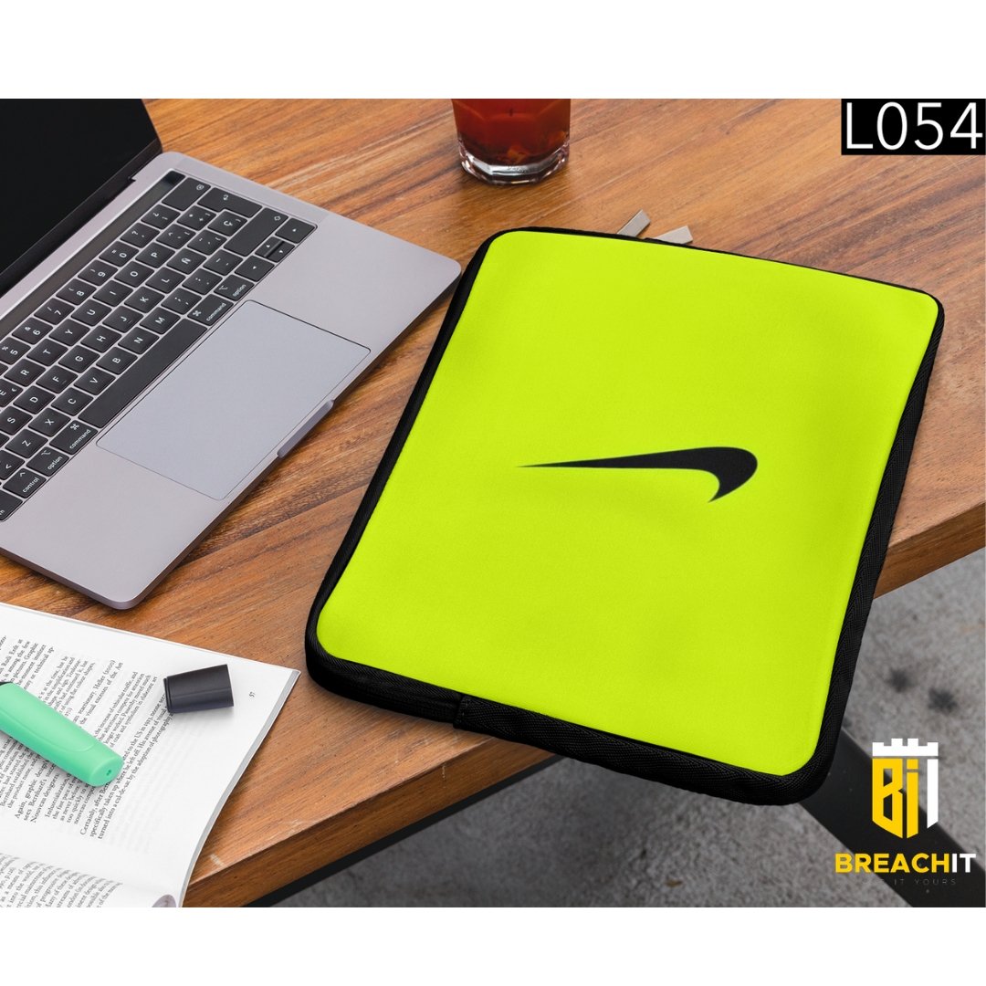 L054 Neon Yellow Laptop Sleeve - BREACHIT