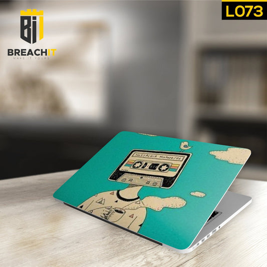 L073 Blue Laptop Skin - BREACHIT