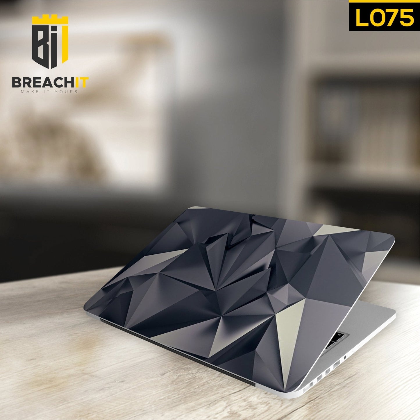 L075 Marble Abstract Laptop Skin - BREACHIT