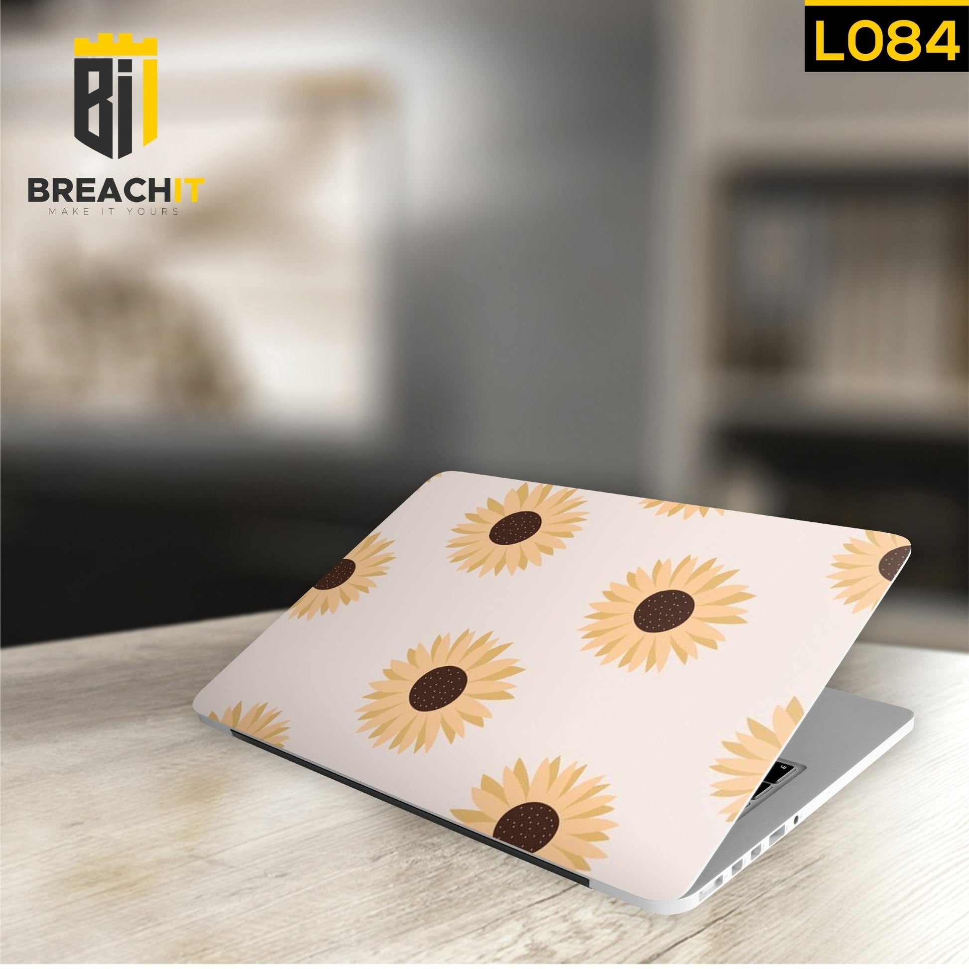 L084 Sun Flowers Laptop Skin - BREACHIT