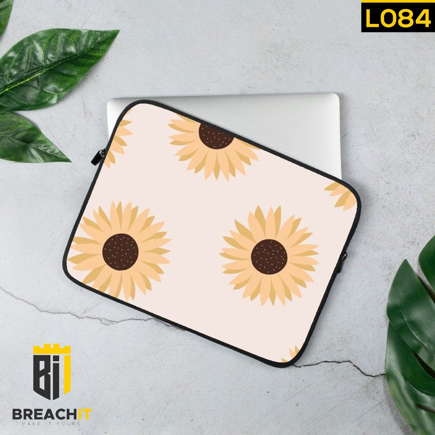 L084 Sun Flowers Laptop Sleeve - BREACHIT