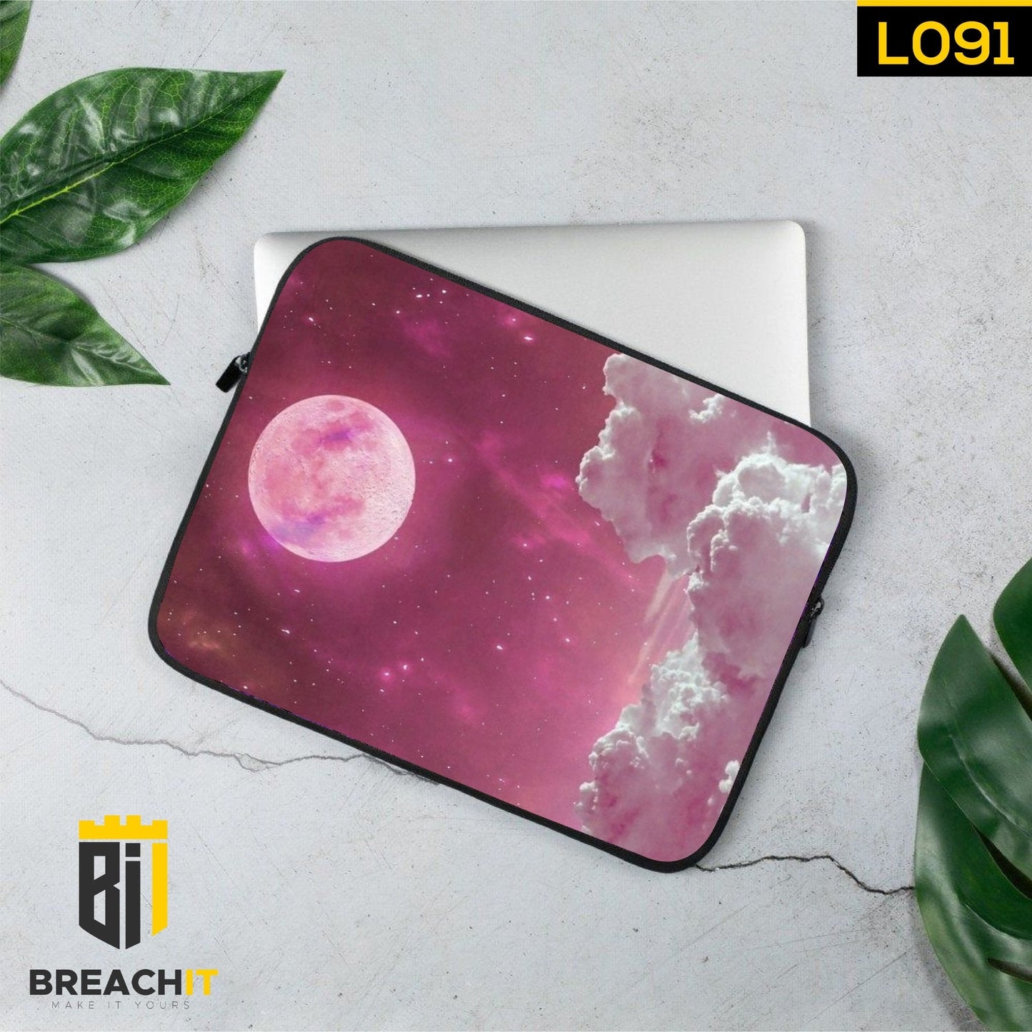 L091 Aesthetic Moon Laptop Sleeve - BREACHIT