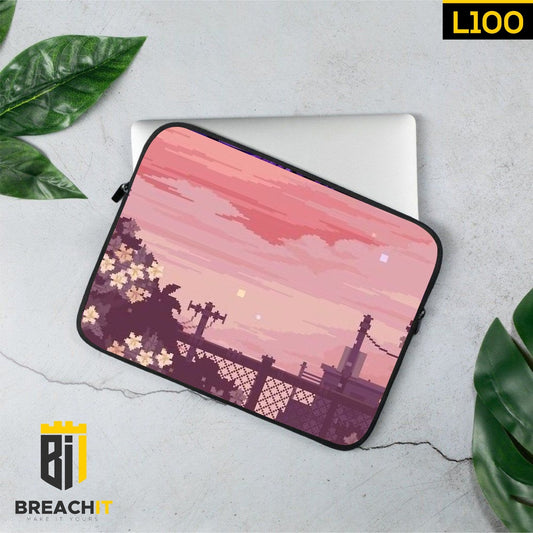 L100 Pink Aesthetic Laptop Sleeve - BREACHIT