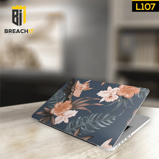 L107 Floral Laptop Skin - BREACHIT