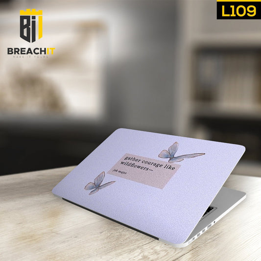 L109 Butterfly Laptop Skin - BREACHIT
