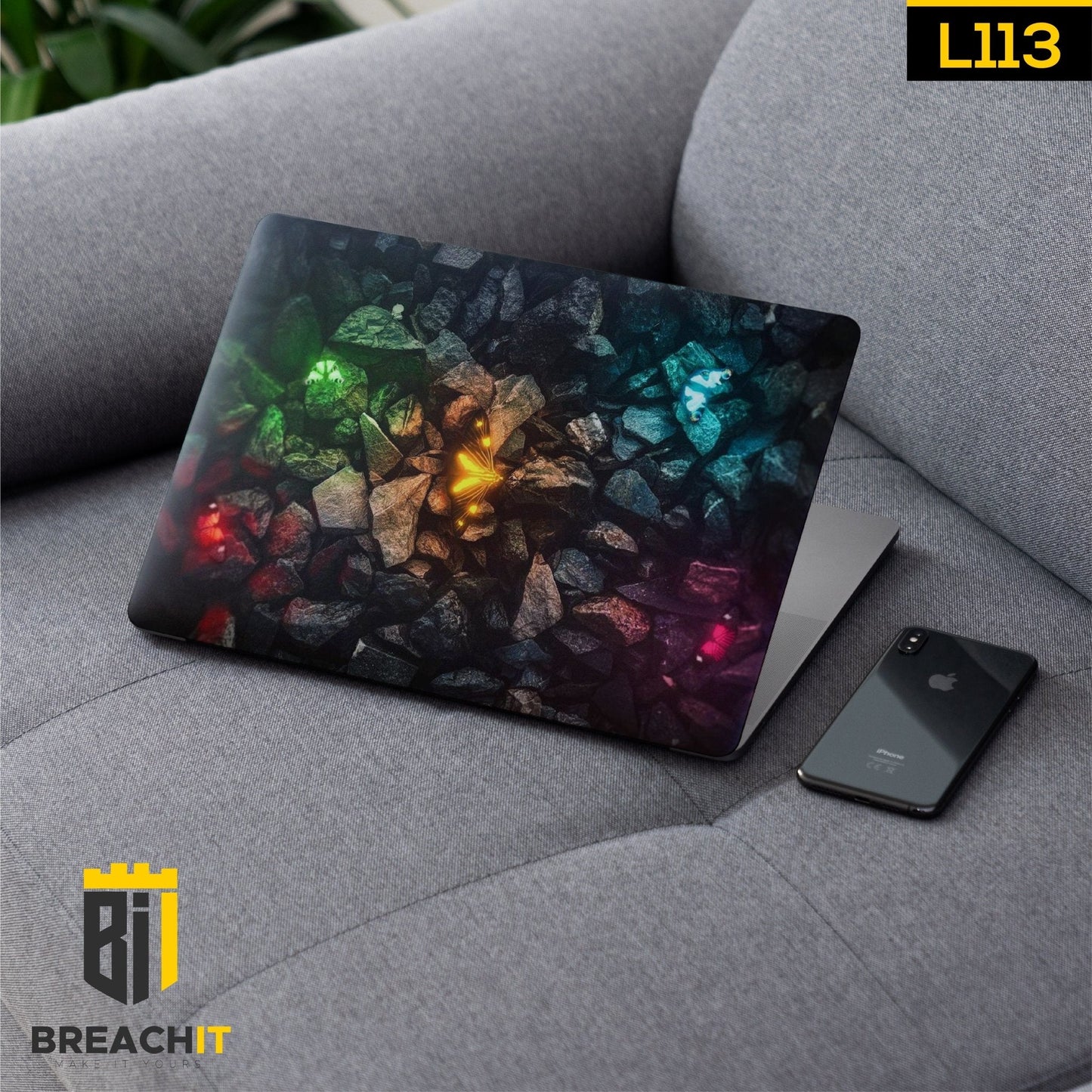 L113 Stones Laptop Skin - BREACHIT