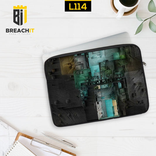 L114 Grey Laptop Sleeve - BREACHIT