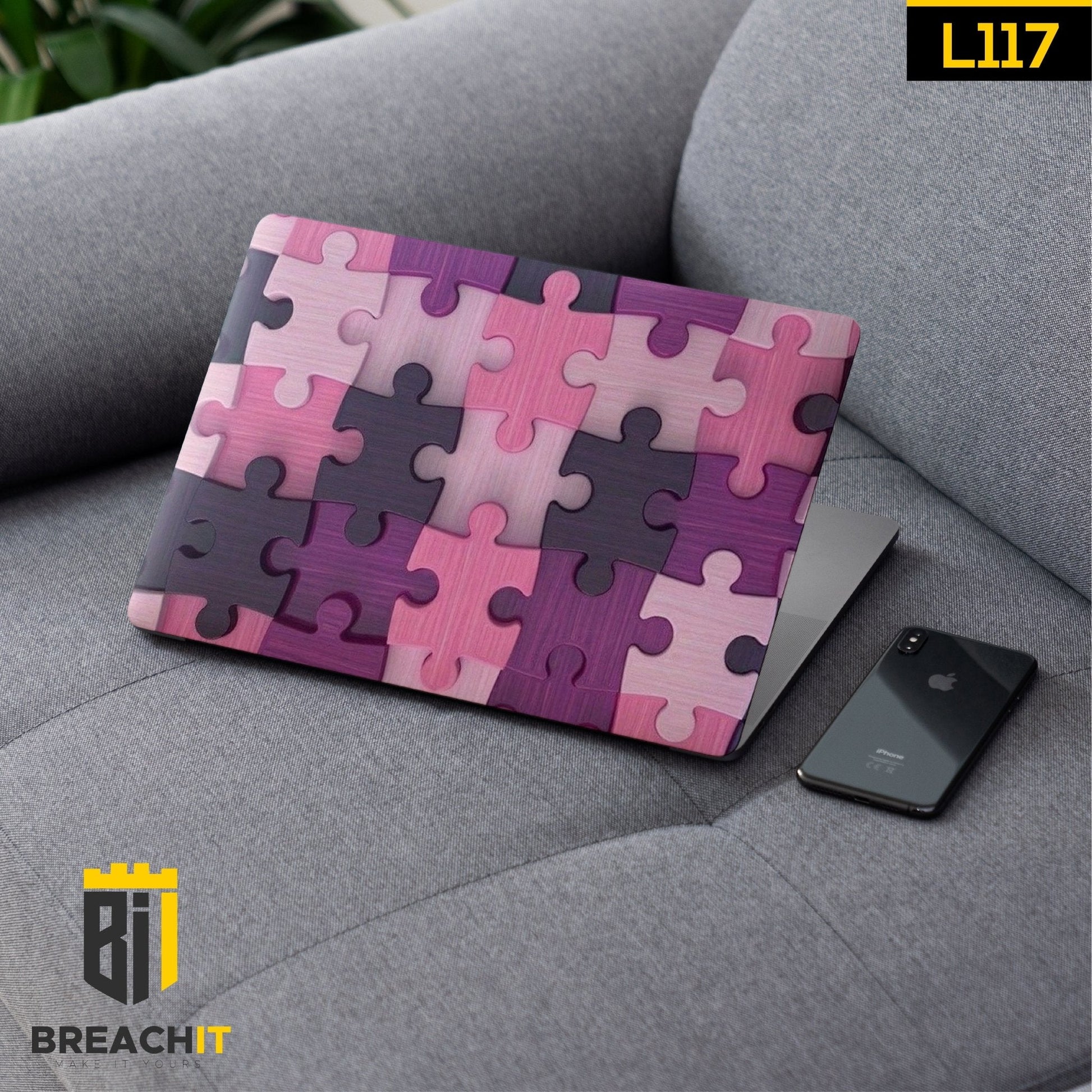 L117 Puzzle Laptop Skin - BREACHIT