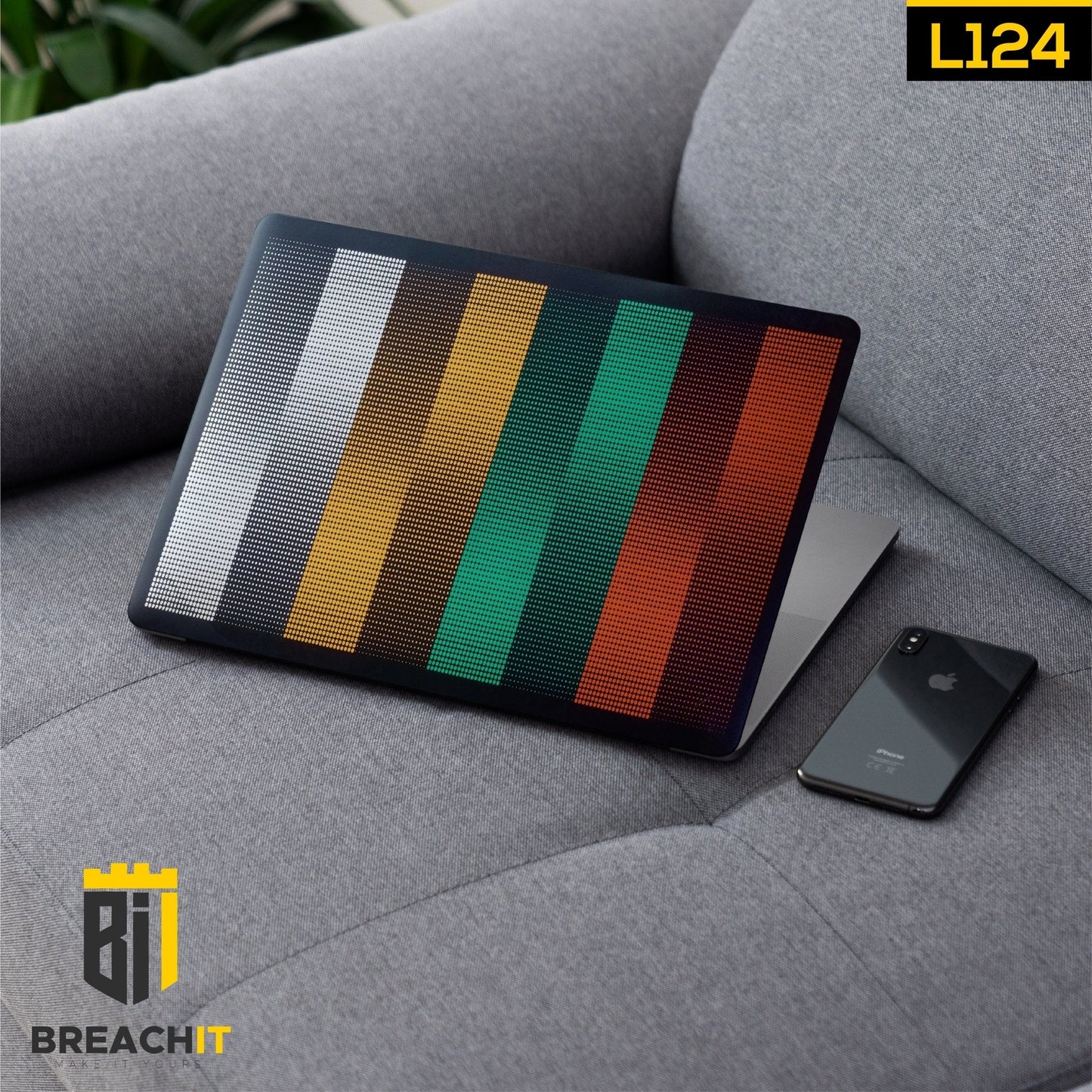 L124 Colorful Laptop Skin - BREACHIT