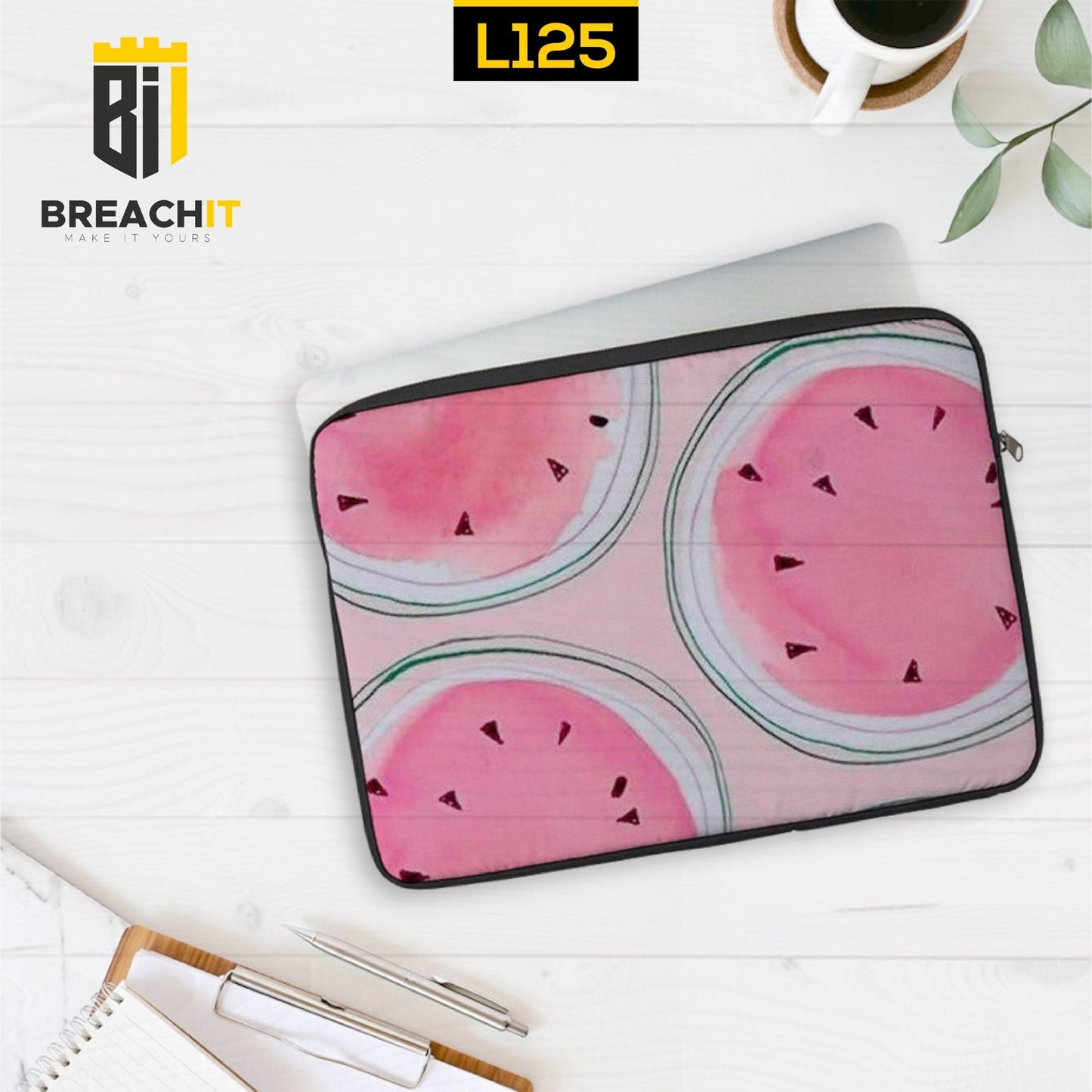 L125 Watermelon Laptop Sleeve - BREACHIT