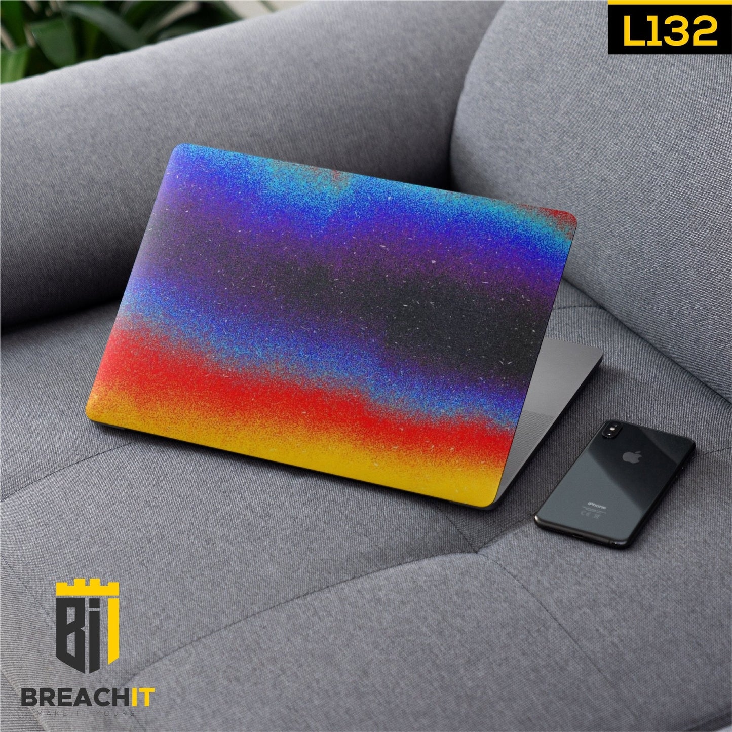 L132 Colorful Laptop Skin - BREACHIT