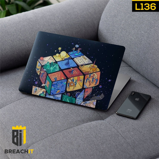 L136 Cubic Laptop Skin - BREACHIT