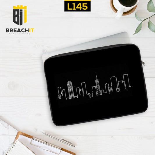 L145 Black Laptop Sleeve - BREACHIT