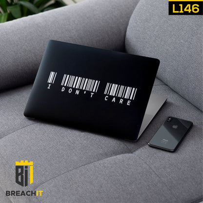 L146 Black Aesthetic Laptop Skin - BREACHIT