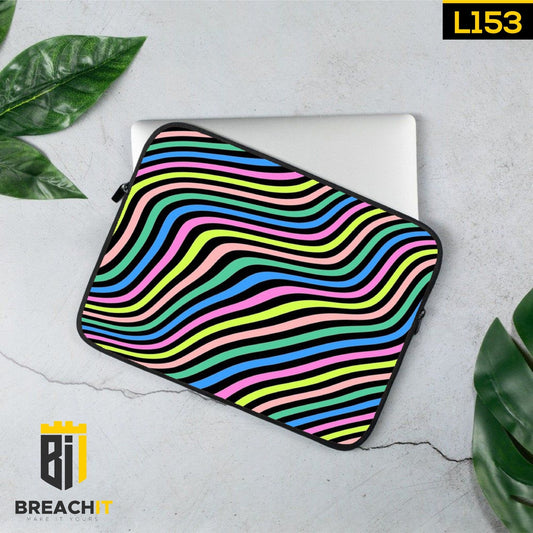 L153 Colorful Abstract Laptop Sleeve - BREACHIT