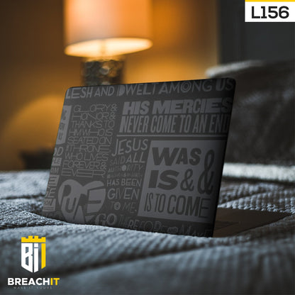 L156 Black Magazine Laptop Skin - BREACHIT